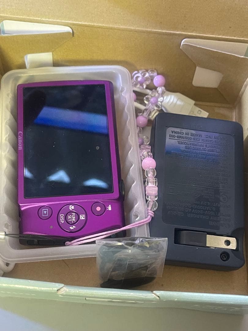 Canon キャノン　カメラ　パープル　ixy 600f