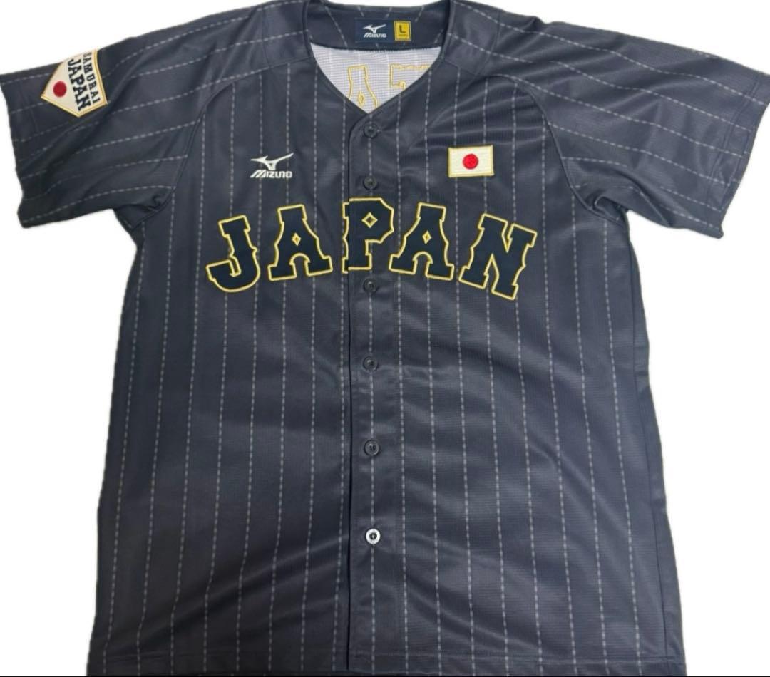 美品未着用希少　大谷翔平　日本代表侍ジャパン刺繍ユニフォームL