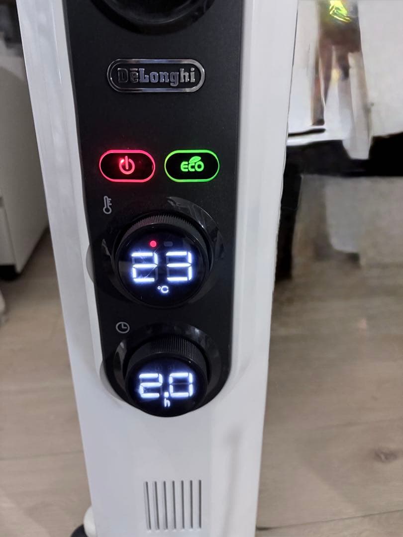 デロンギ オイルヒーター ECOモード付き ホワイト RHJ35M1015-BK