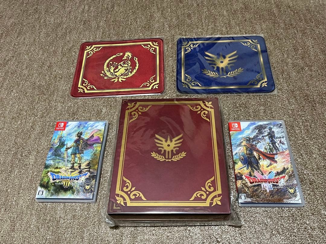 Switch版 ドラゴンクエスト1＆2・3 収納ボックス　マウスパッド２種類