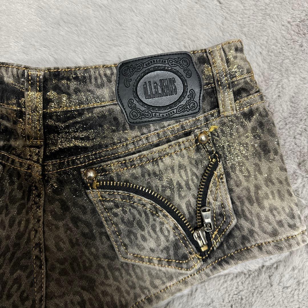 d.i.a. ダイア ショーパン 短パン ラメ ヒョウ柄 レア 平成ギャル