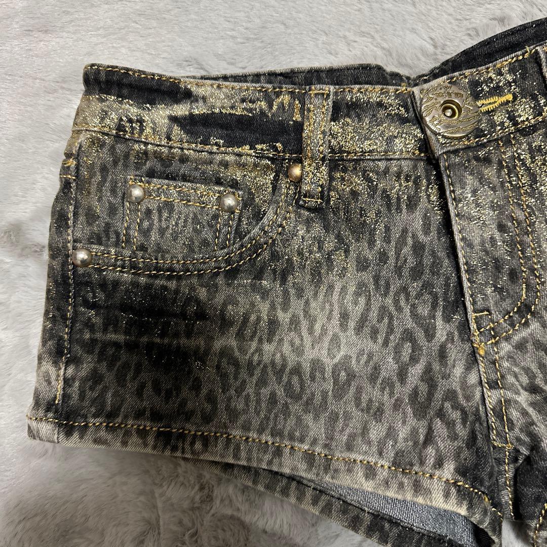 d.i.a. ダイア ショーパン 短パン ラメ ヒョウ柄 レア 平成ギャル