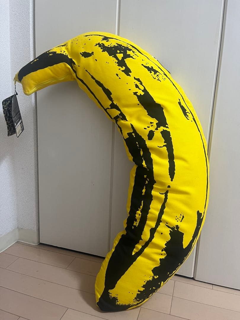 BAPE ANDY WARHOL ABC BANANA CUSHION 緑カモ