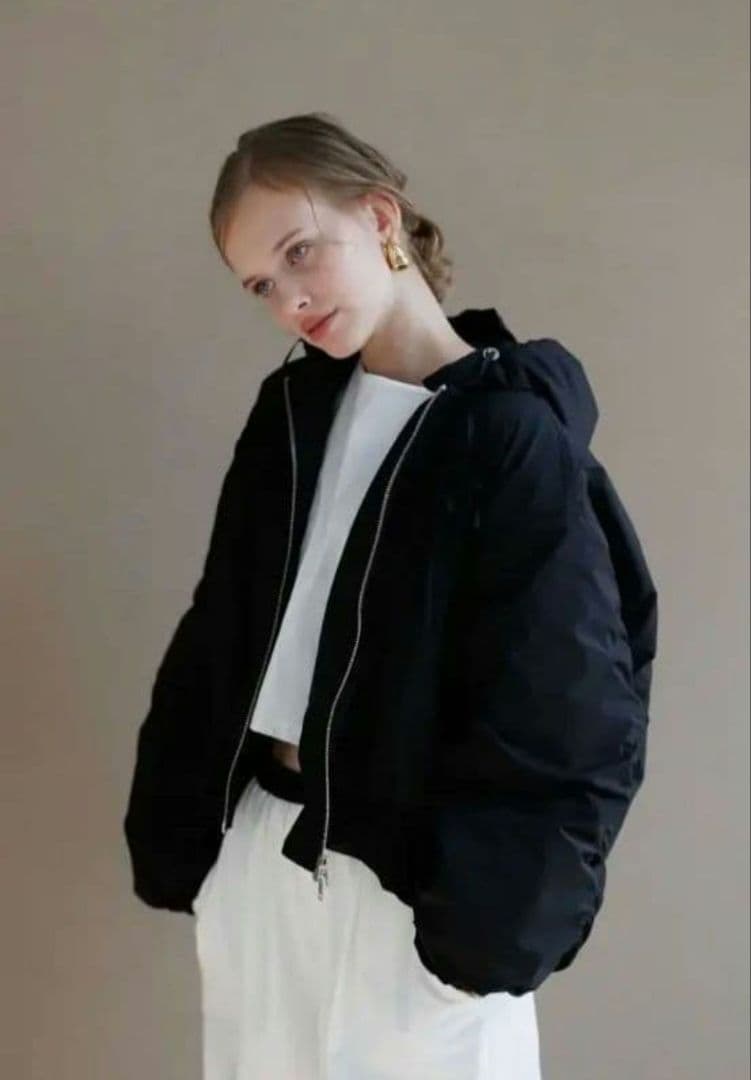 ‼️限定値下‼️美品‼️Pois ポワ　リボンブルゾン　ブラック