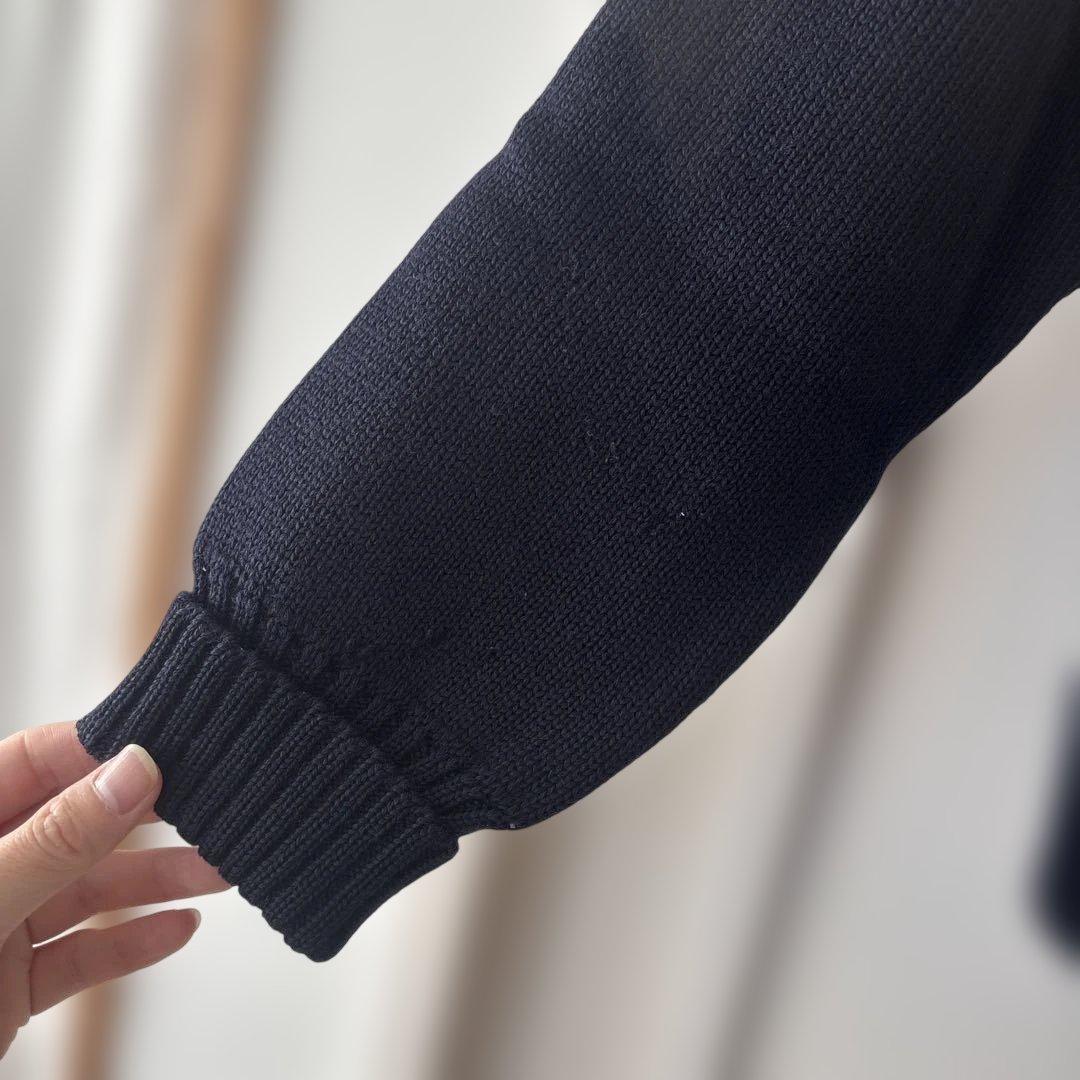 50.s ヴィンテージ　レタードセーター　ネイビー