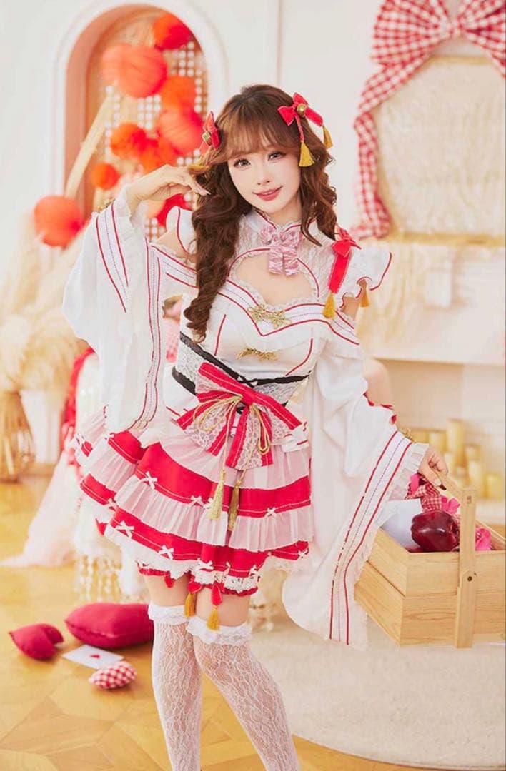 【完売品】Malymoon フェアリースリーブ巫女ドレス 白【最終値下げ】