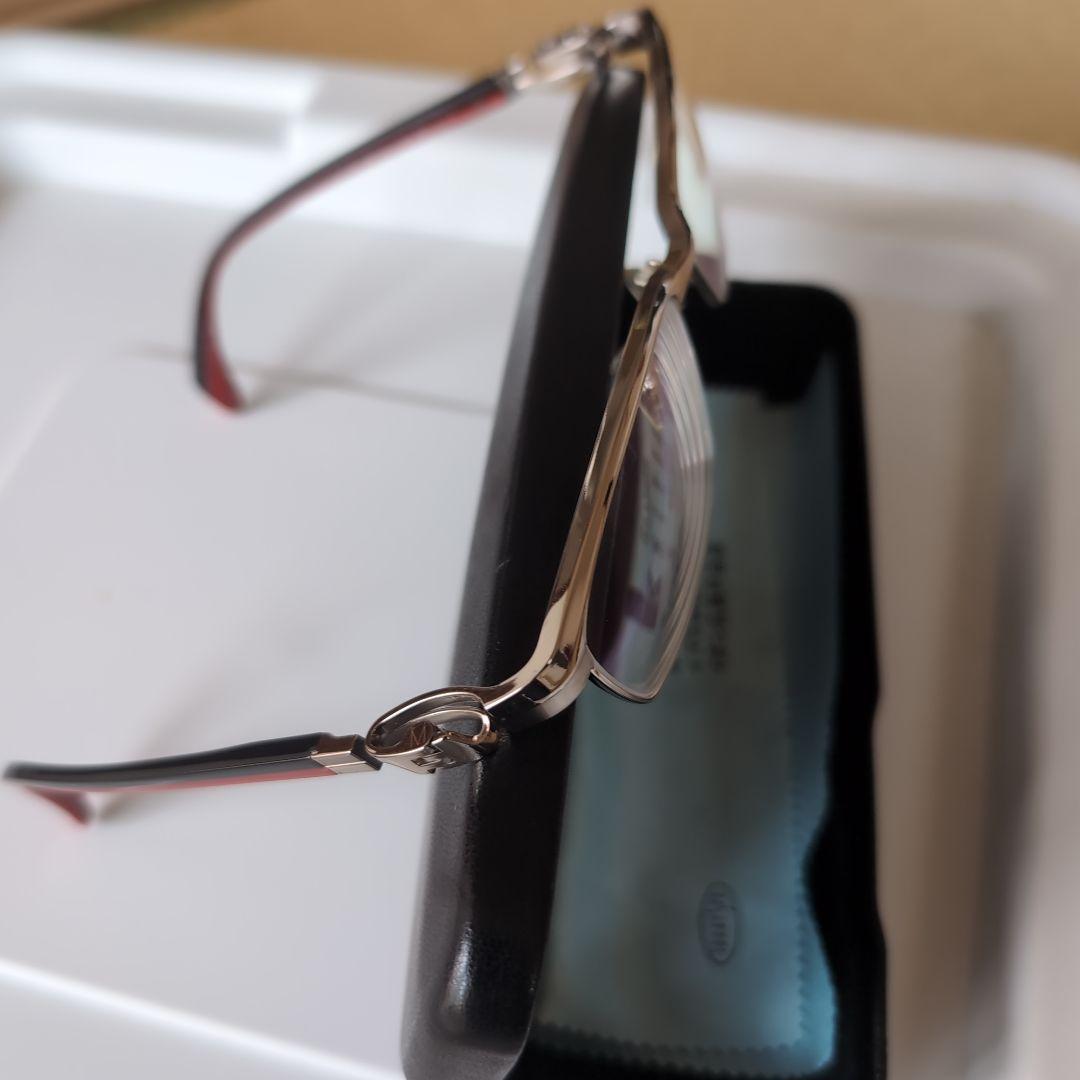 Masaki Matsushima メガネ シルバー 赤黒