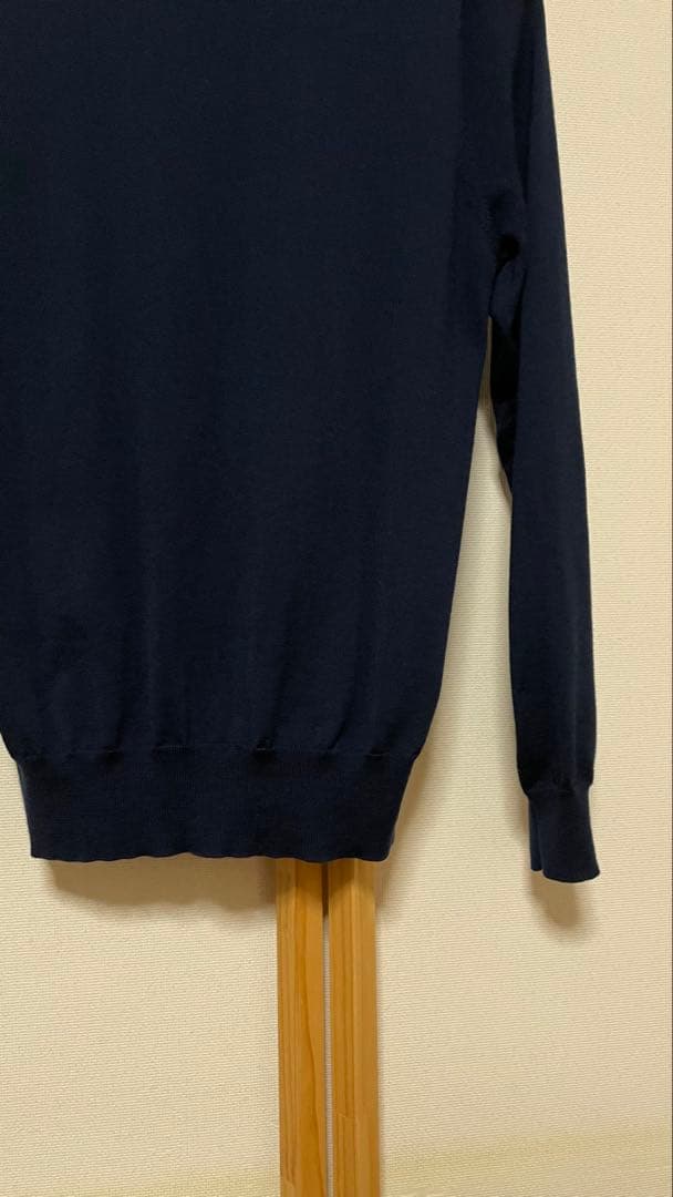 ミ*ー様 Paul Stuart ネイビー モックネックセーター M