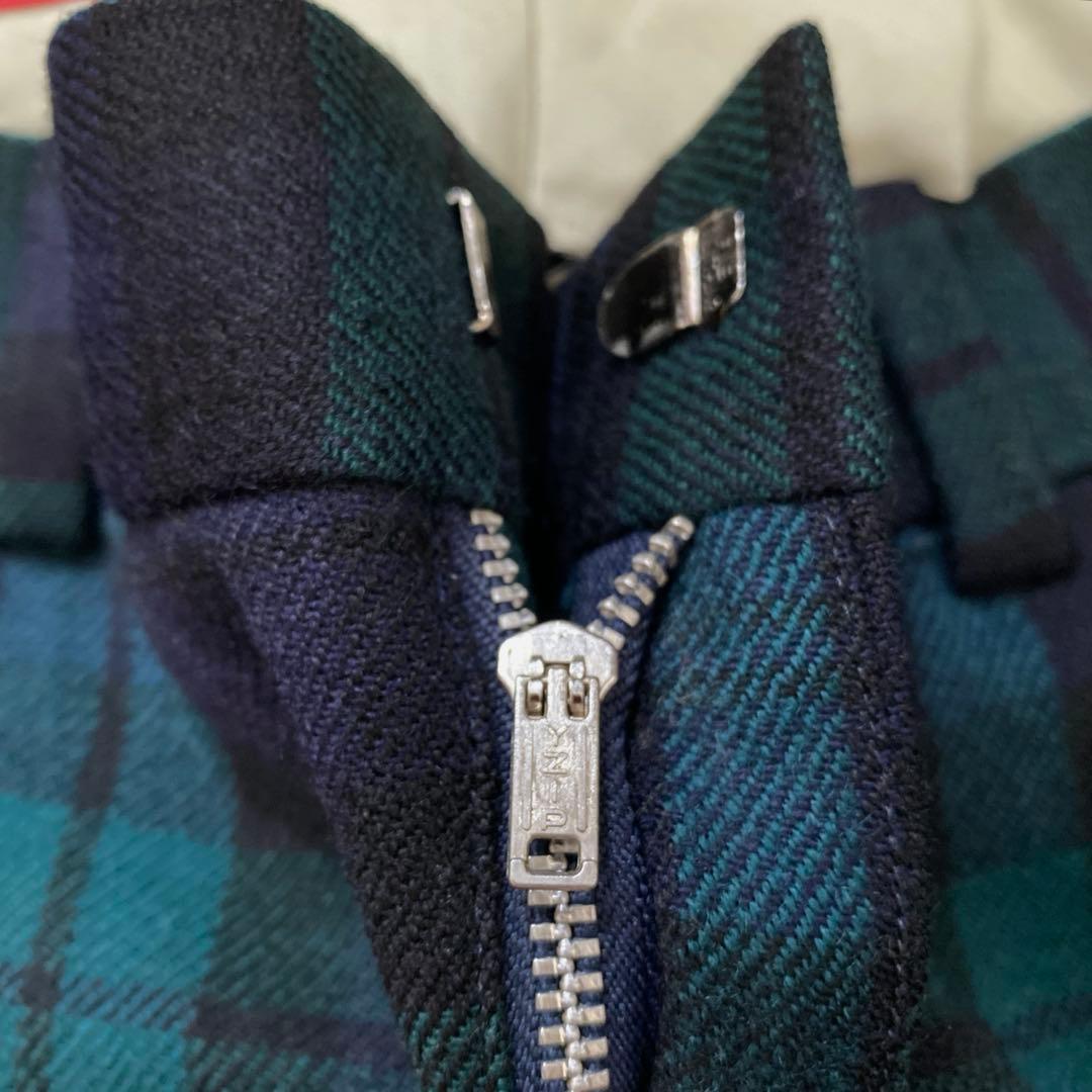 80's 90's J.PRESS タータンチェック スラックス ウール