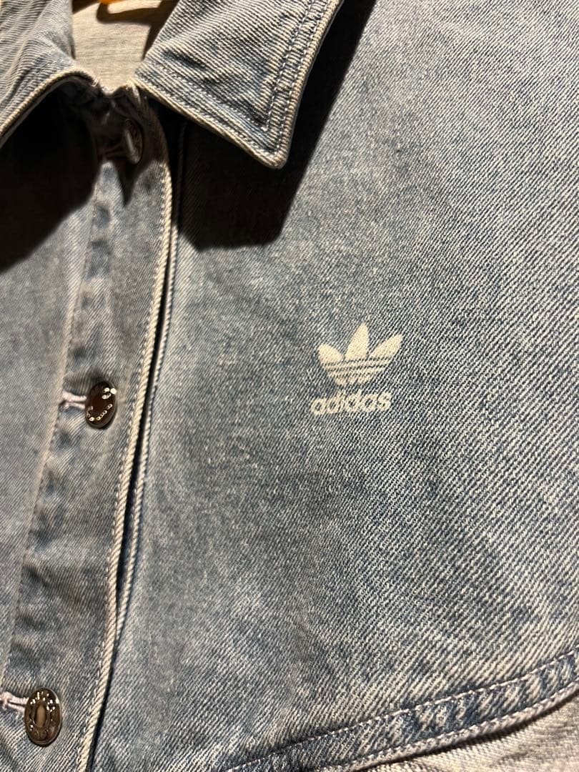 adidasデニムジャケットショート丈　adidasoriginals M