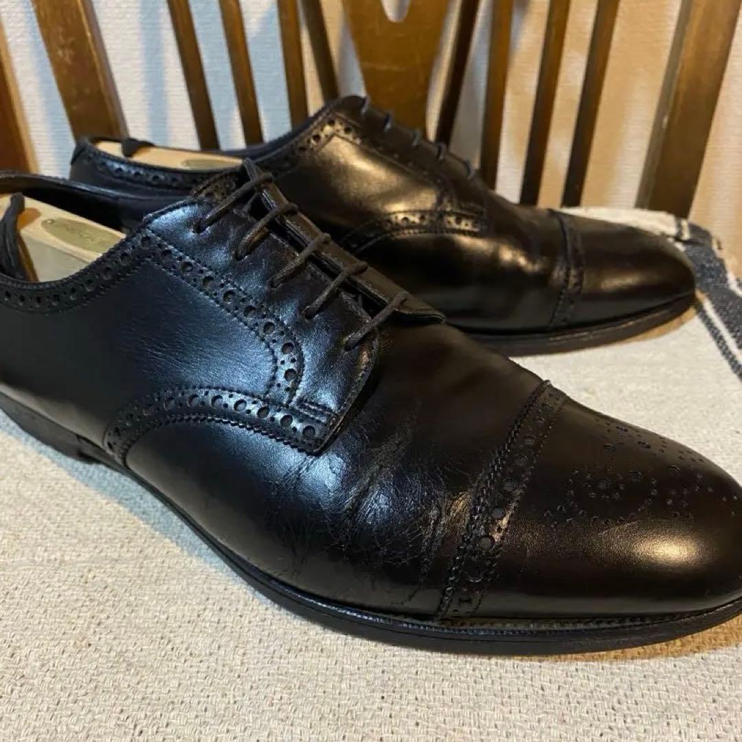 Edward Green エドワードグリーン セミブローグシューズ ブラック