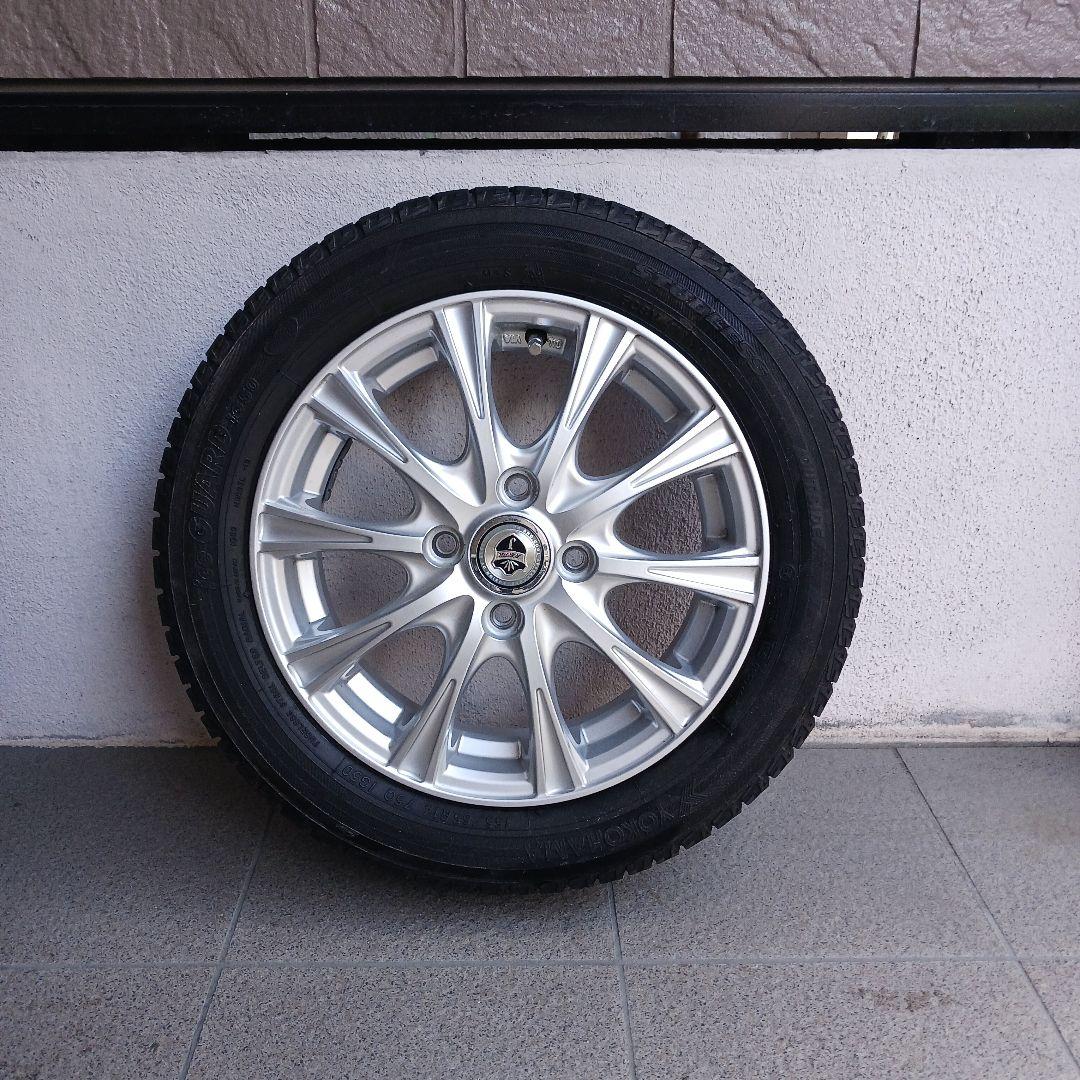 最終価格送料込みスノータイヤホイールセット(軽用)4本横浜タイヤ(即購入大歓迎)