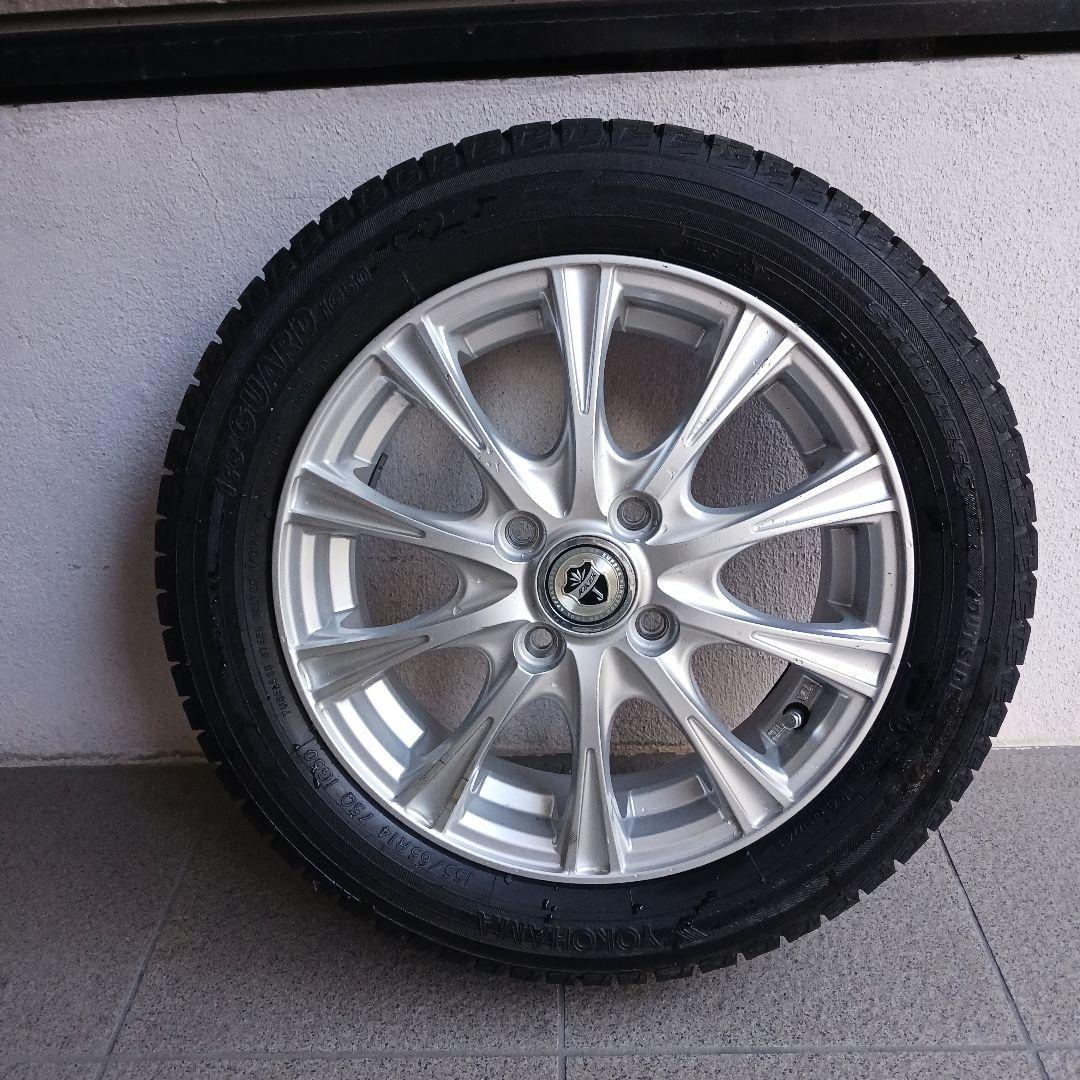 最終価格送料込みスノータイヤホイールセット(軽用)4本横浜タイヤ(即購入大歓迎)