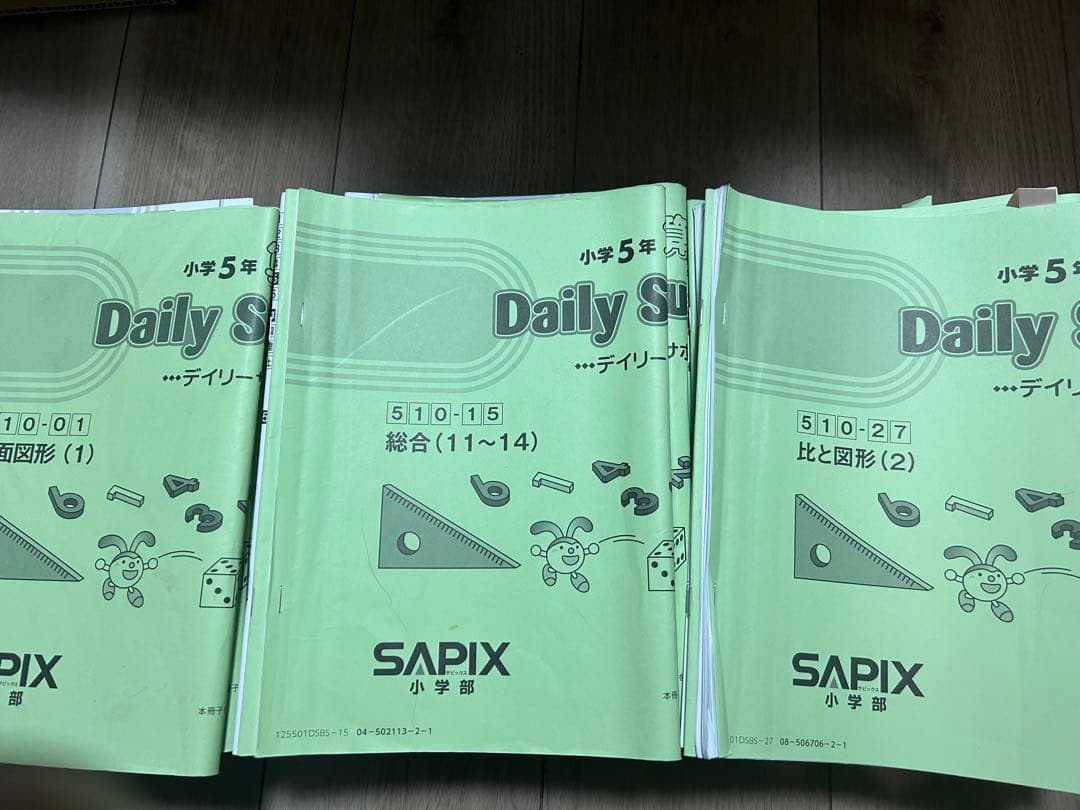 SAPIX 小学校5年 Daily Support 数学01-37 一年分