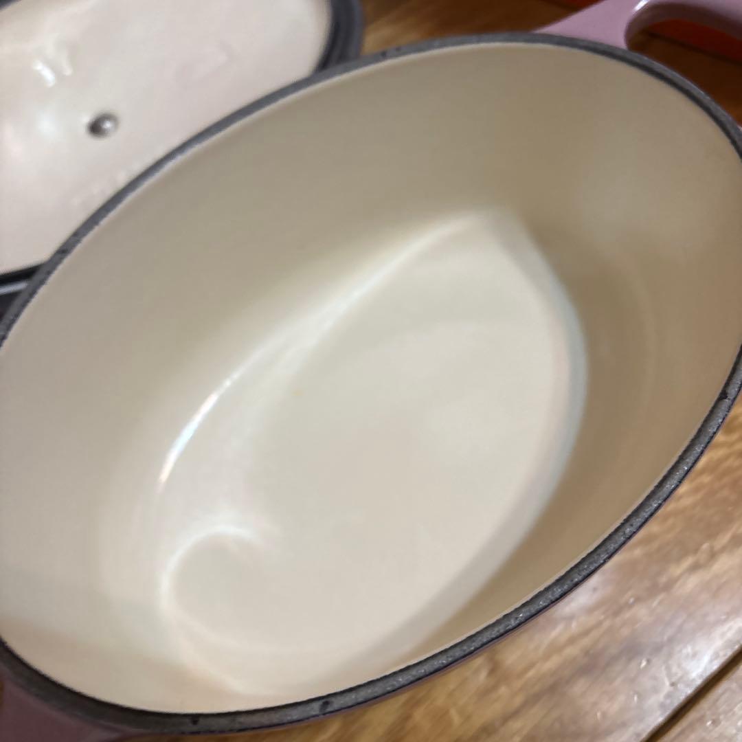 ルクルーゼ　オーバル鍋　モーヴピンク　17cm
