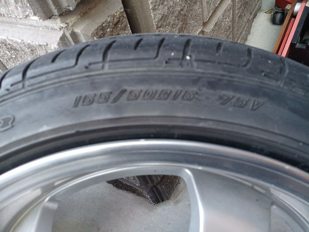 ステレスレーシング 165/50R16 5スポークホイール4本セット