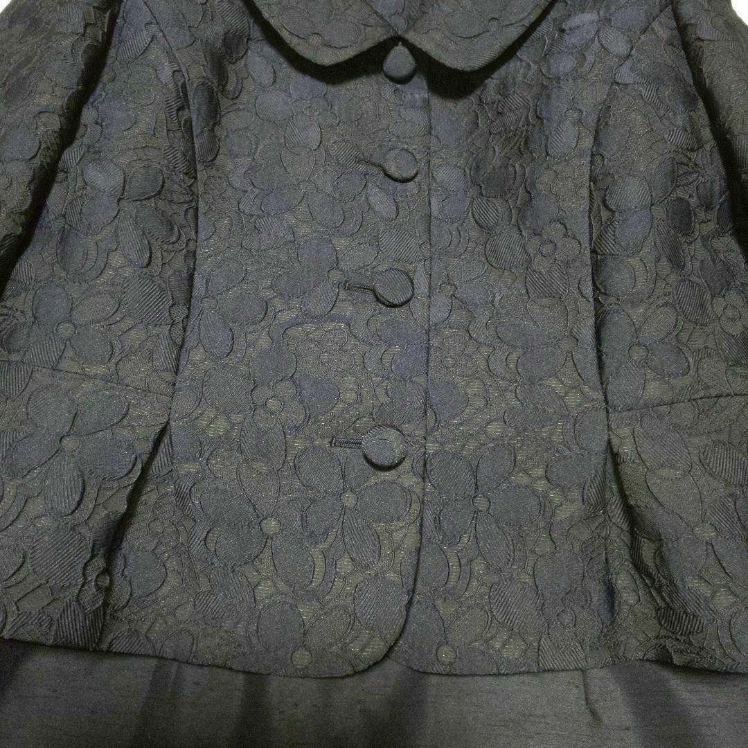 美品★東京ソワールRifanne ネイビー ワンピース ジャケット