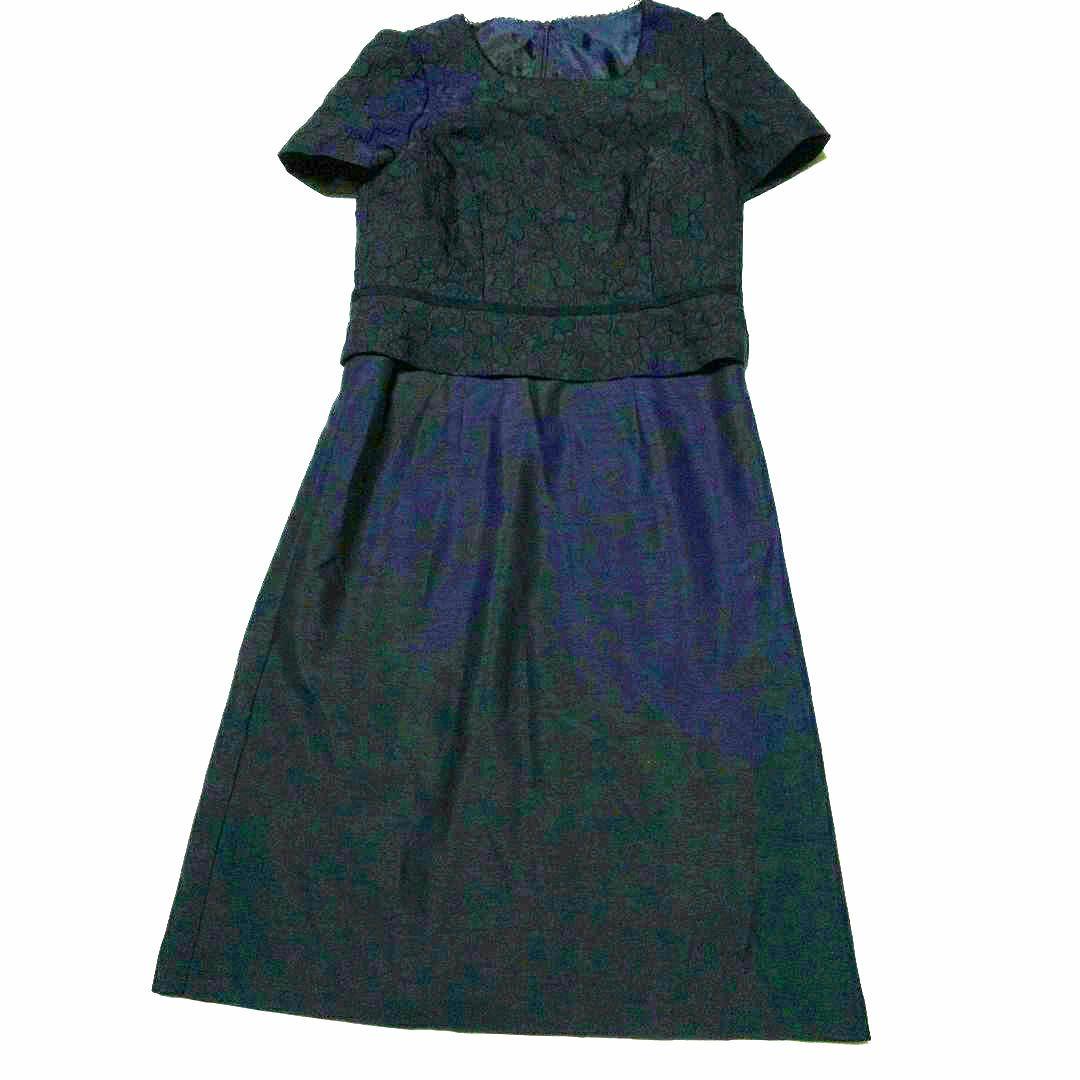 美品★東京ソワールRifanne ネイビー ワンピース ジャケット