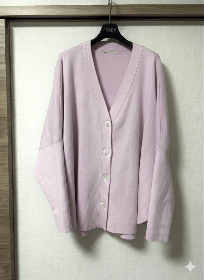 LE PHIL ルフィル　オーバーサイズラウンドヘムカーデ　ピンク　Ｆサイズ