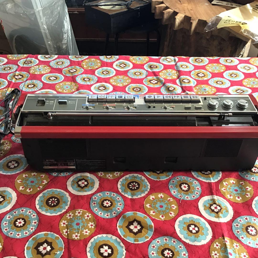 SHARP QT77R ラジカセ