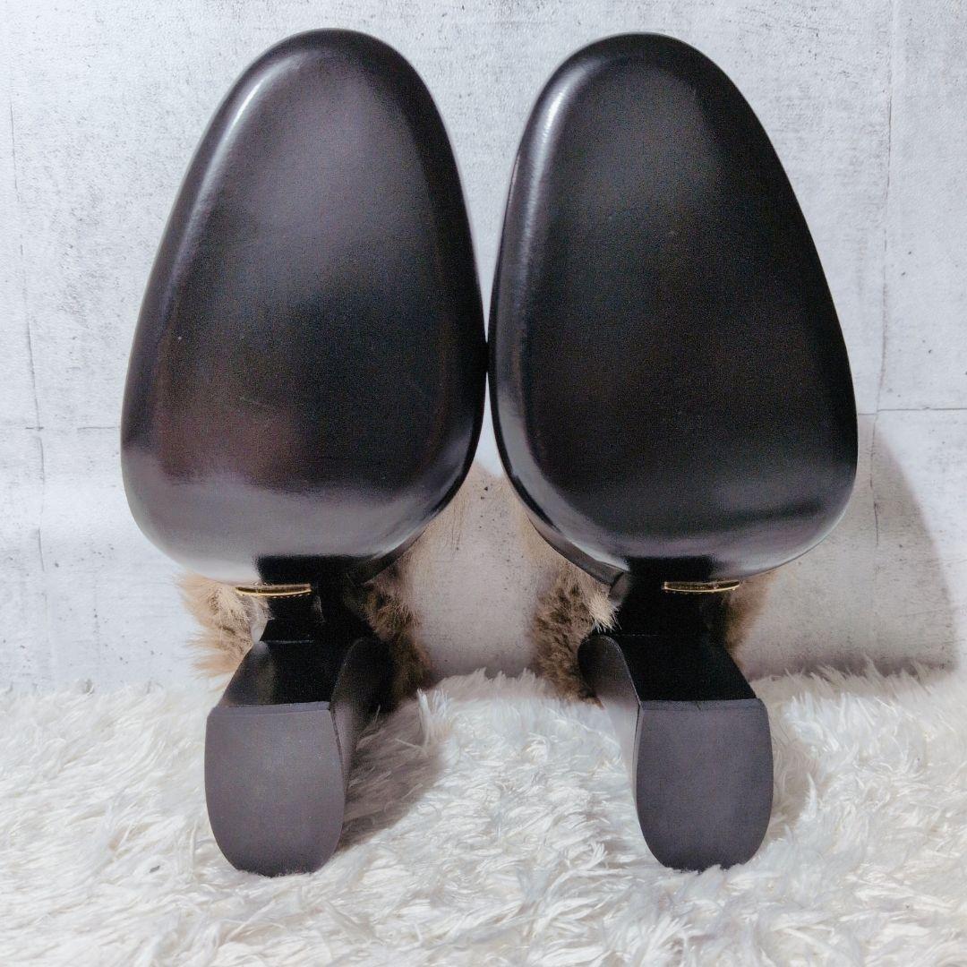 【未使用級 箱付き】グッチ　プリンスタウン　チャンキーヒール　ホースビット　本革