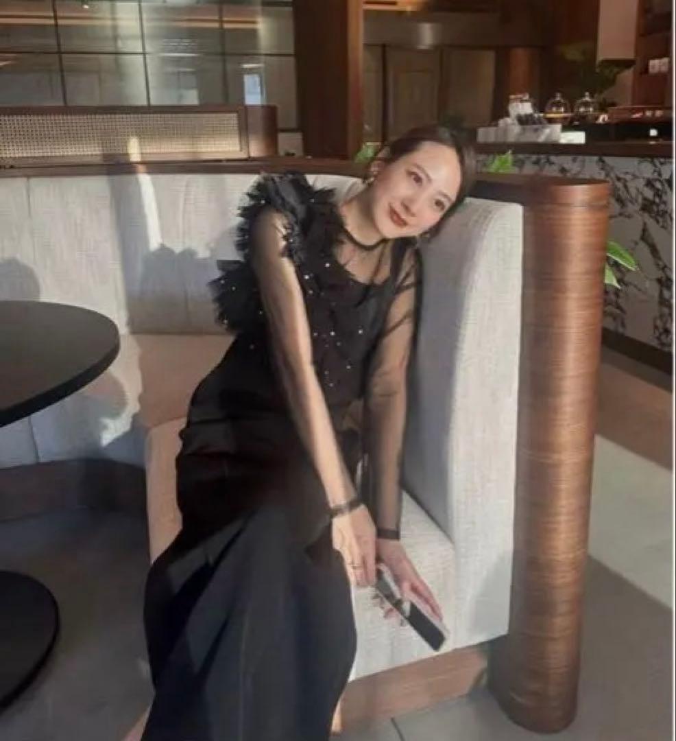 スーツ・フォーマル・ドレス ANDRESD pearl bustier dress