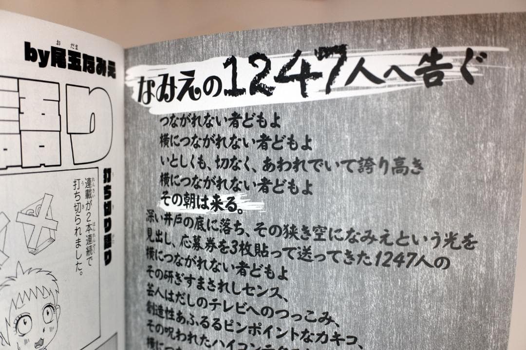 尾玉なみえ 描き下ろし小冊子「焼殺死」