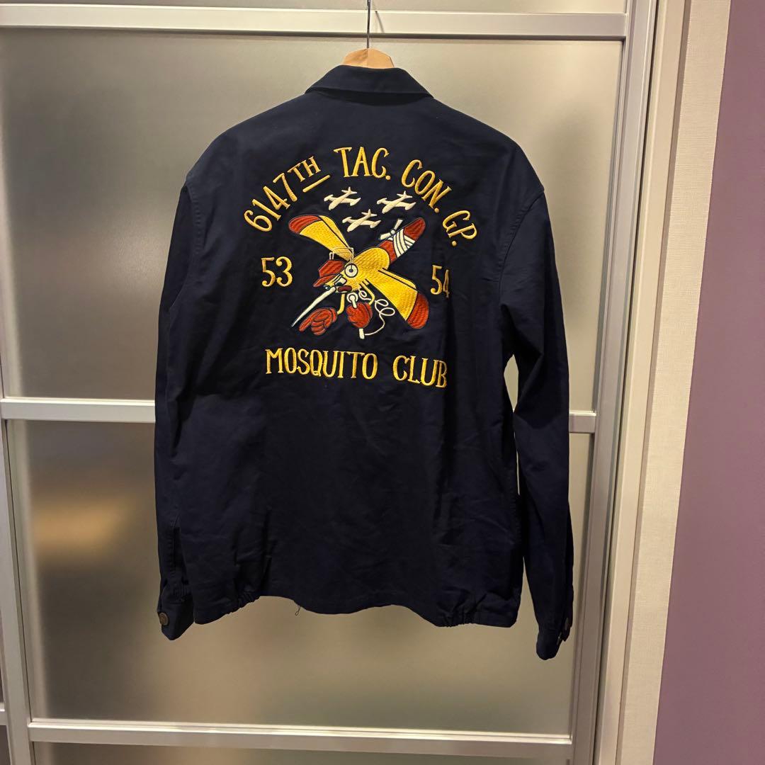 1960s 朝鮮戦争 復刻 スーベニアジャケット モスキート部隊 濃紺 XXL