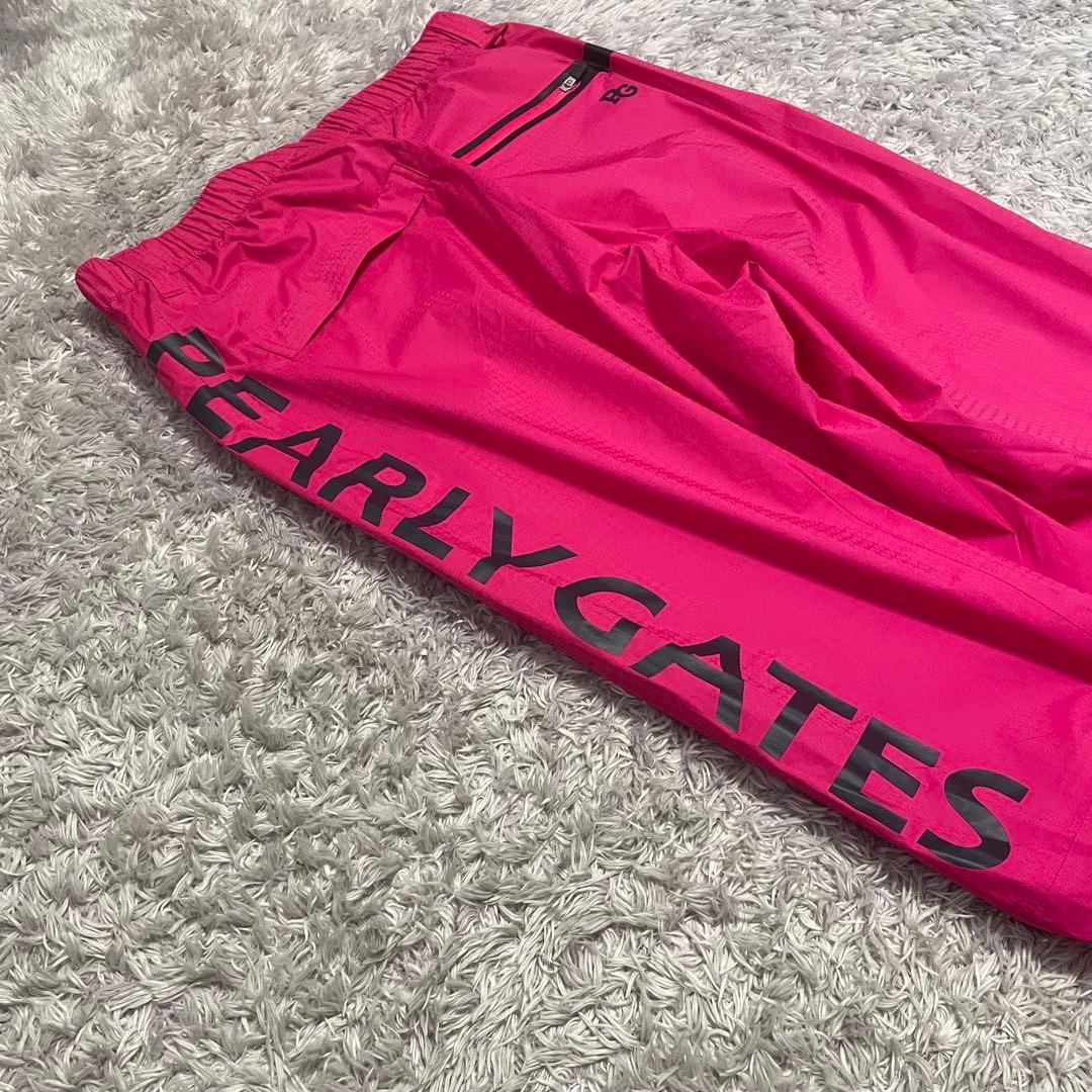 新品タグ付　パーリーゲイツ AQUAX 撥水 防水 ビッグロゴ レインパンツ　2