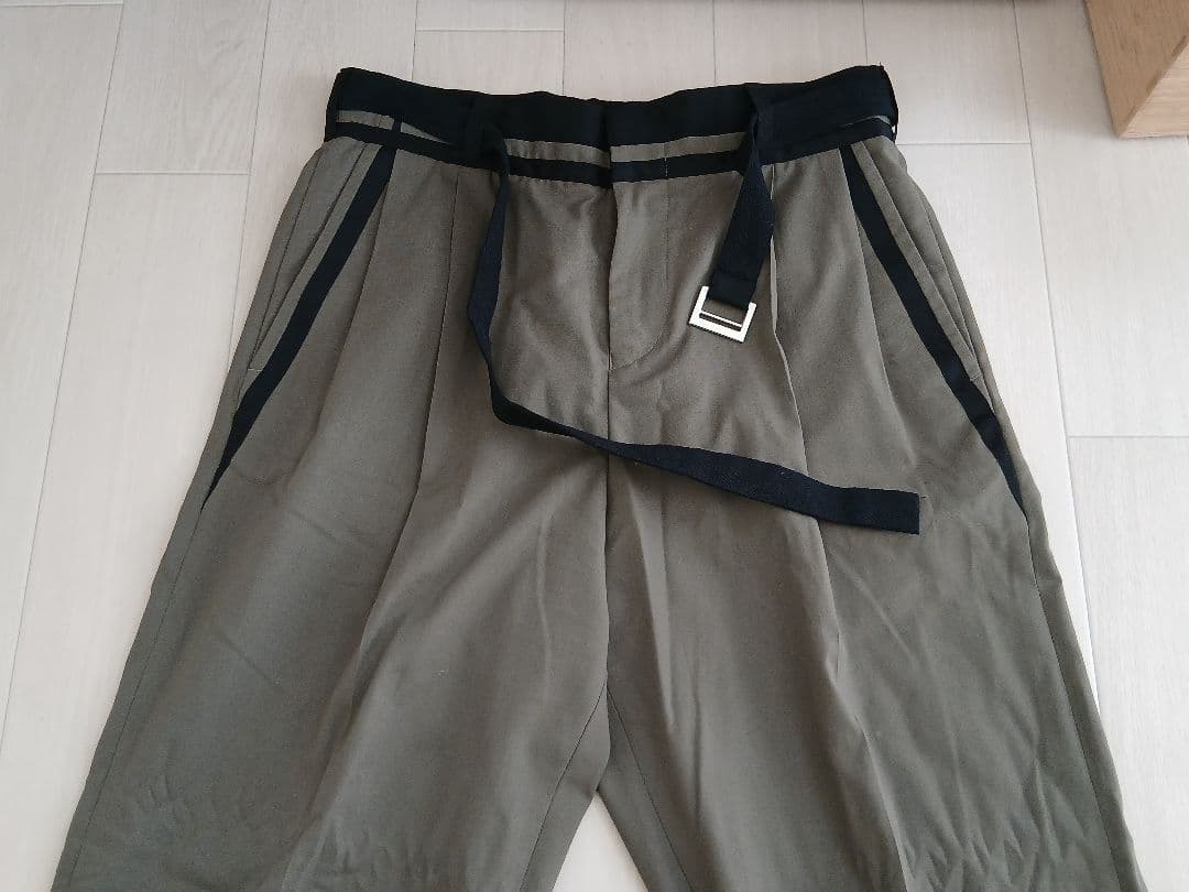 sacai サカイ21AW Suiting Pants ベルテッドパンツ　3