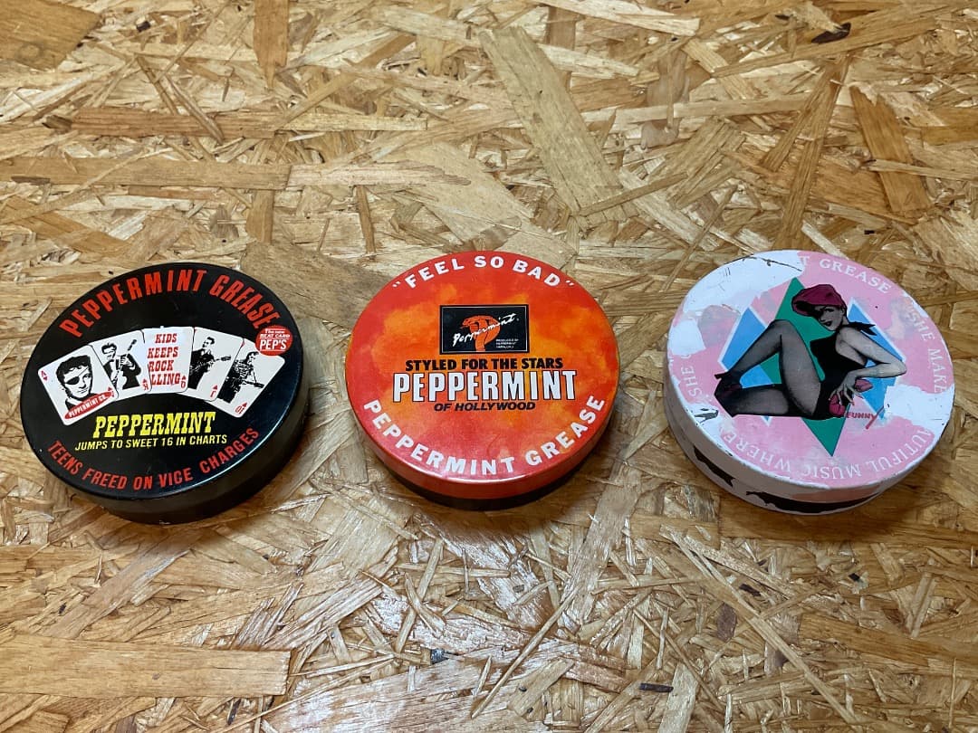 レトロ 当時物 クリームソーダ ペパーミント等 グリース缶 15個まとめて