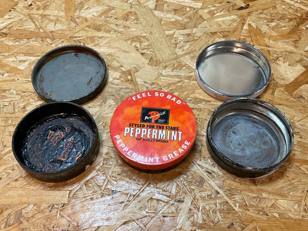 レトロ 当時物 クリームソーダ ペパーミント等 グリース缶 15個まとめて