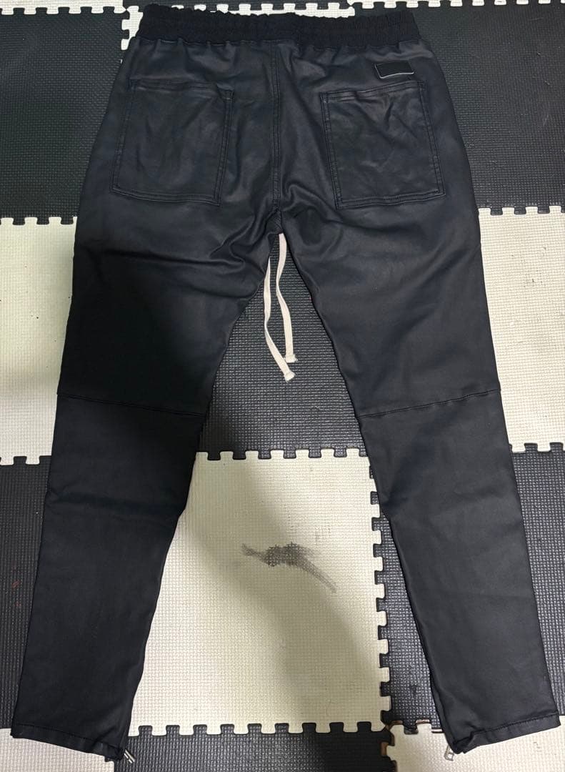 Danke Schön ブラックレザーパンツ 30