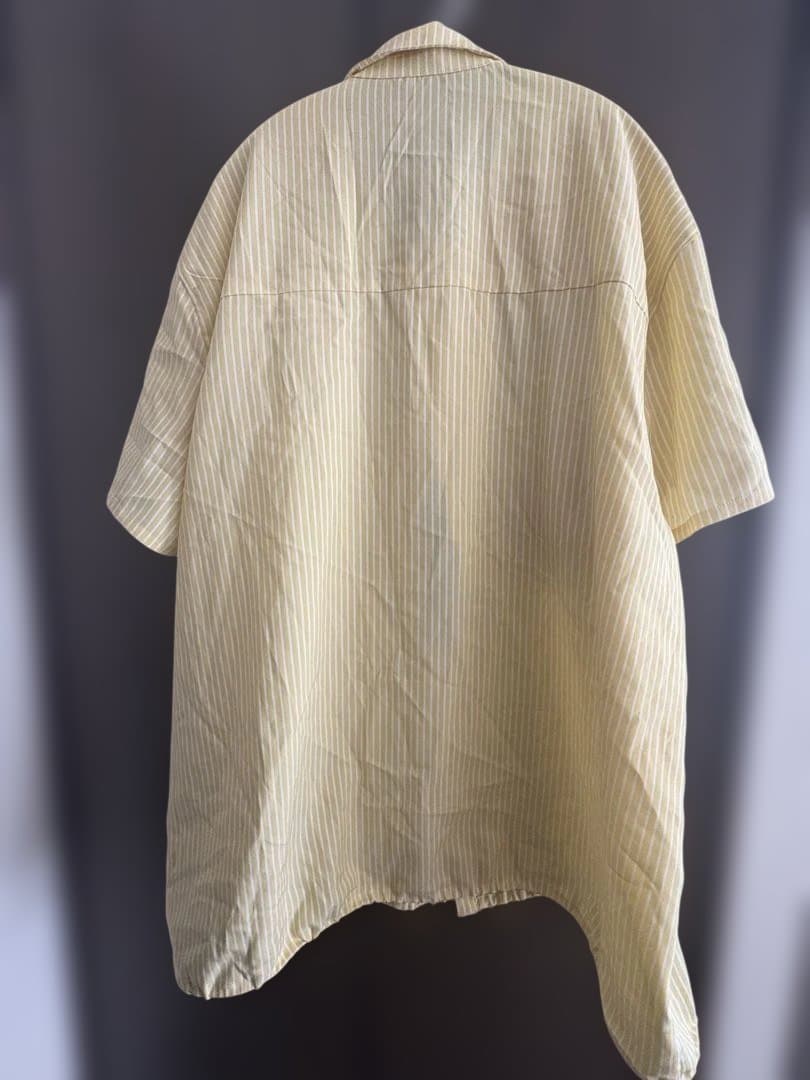 so.C.hu ソクチュウ 2WAYギャザーポケットビッグストライプシャツ