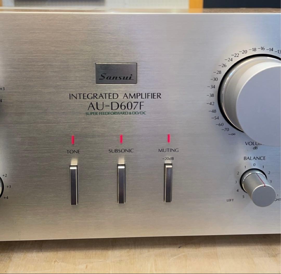 サンスイ AU-D607F プリメイン アンプ シルバー 動作品