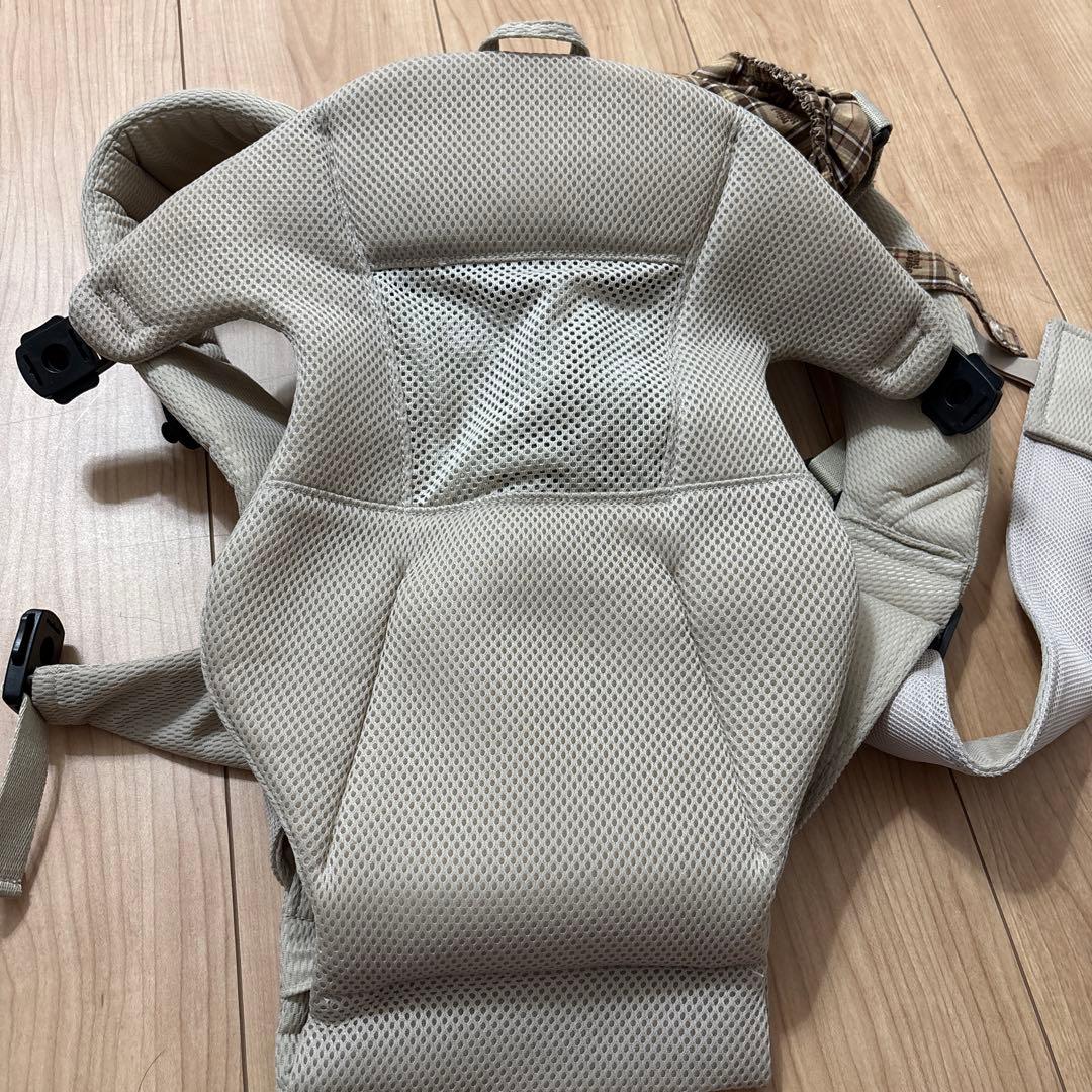 ゆうさん専用ベージュ メッシュ 抱っこひも チェック柄