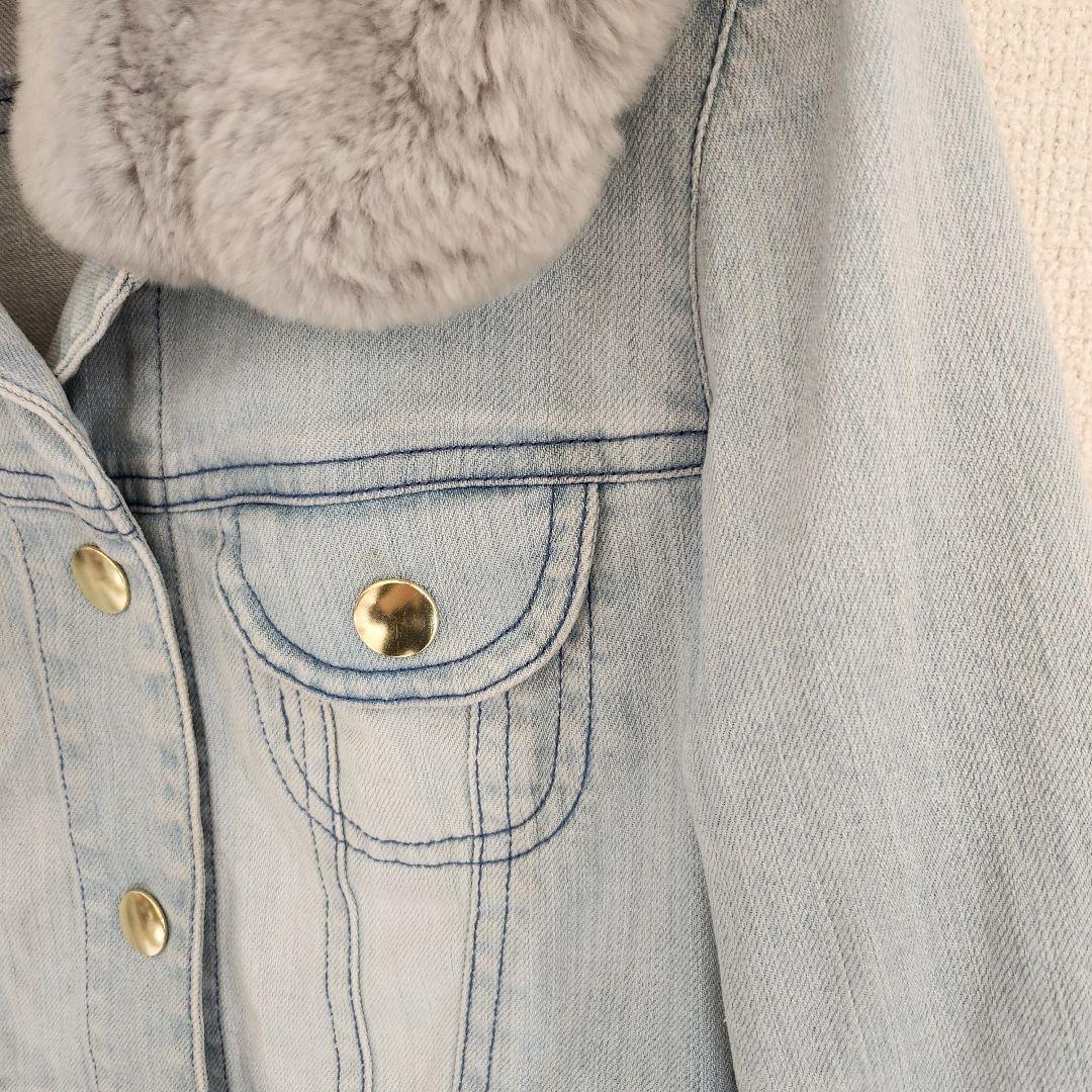 トゥービーシック ToBeChic レッキスファー デニムジャケット コート42