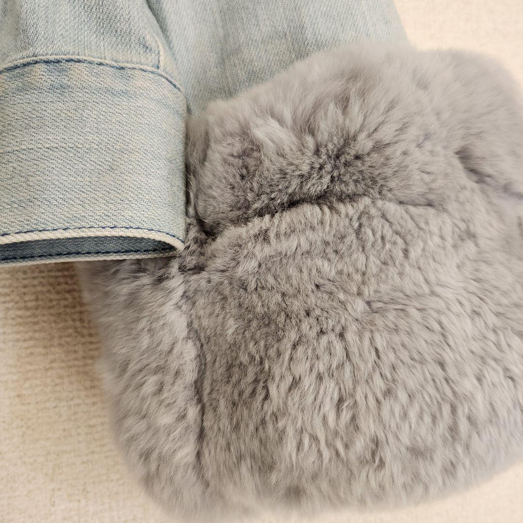 トゥービーシック ToBeChic レッキスファー デニムジャケット コート42