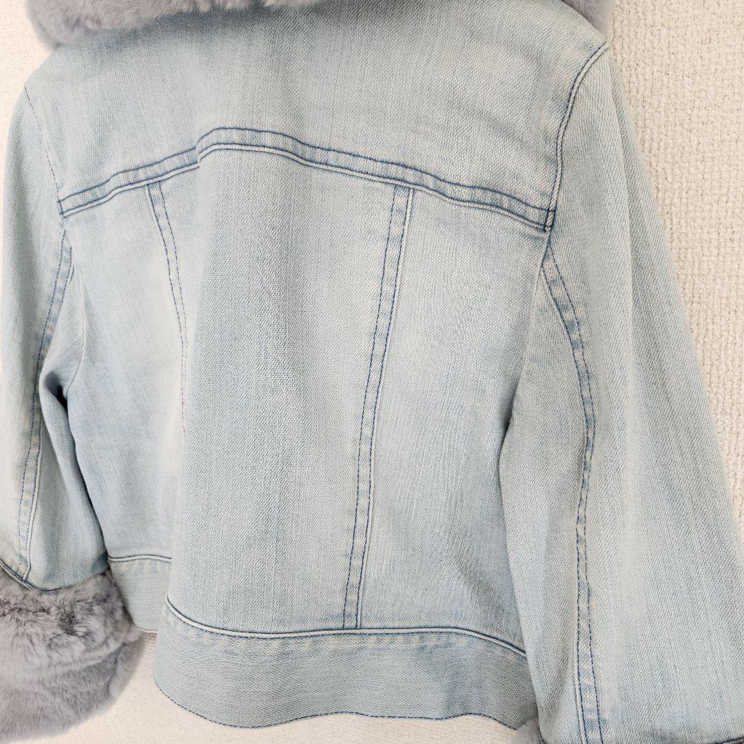 トゥービーシック ToBeChic レッキスファー デニムジャケット コート42