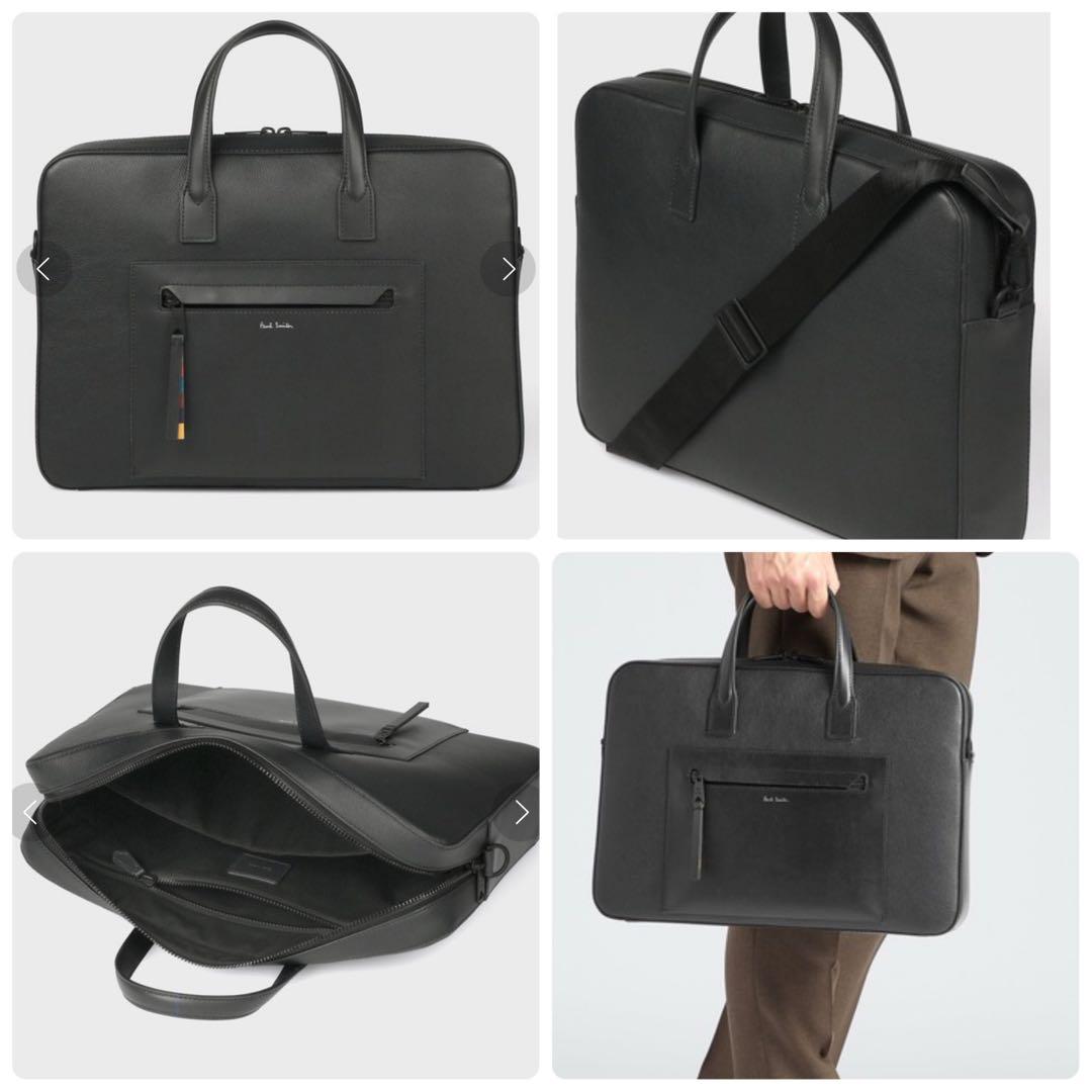 p*a様 Paul Smith ビジネスバッグ レザー ブライトストライプトリム
