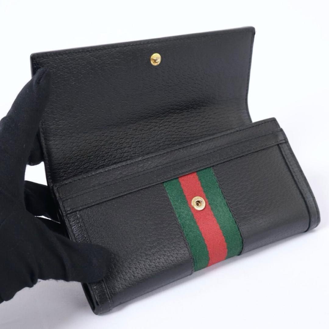 【極美品】GUCCI オフィディア　コンチネンタル　長財布　黒