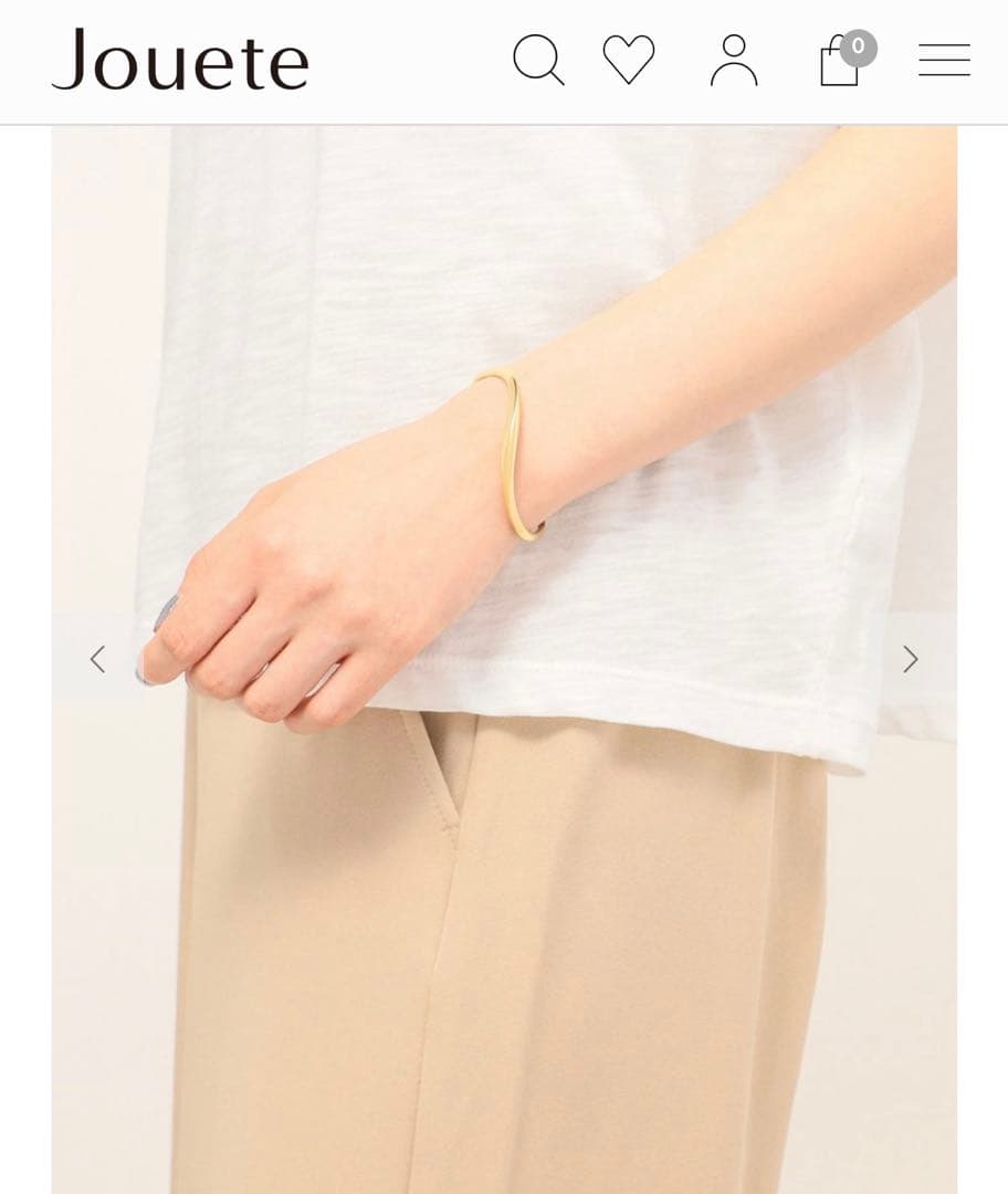 jouete バングル イエローゴールド