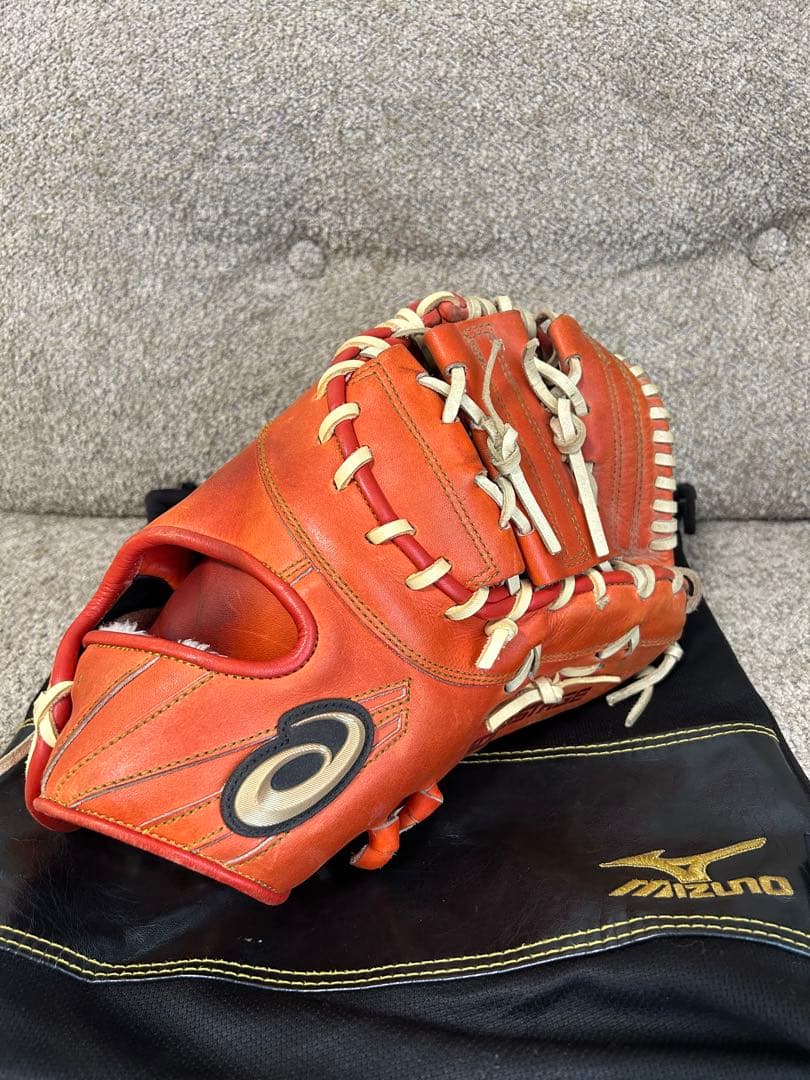 【即戦力】軟式　一塁手用グラブ　アシックス　スピードアクセル　※ミズノグラブ袋付
