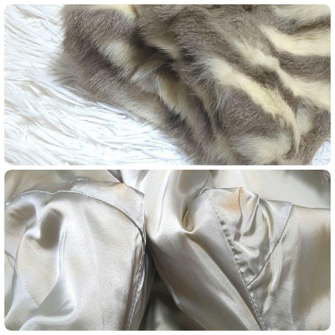 【最高デザイン】フォックスファー　マキシ丈　毛皮　女優襟　コート