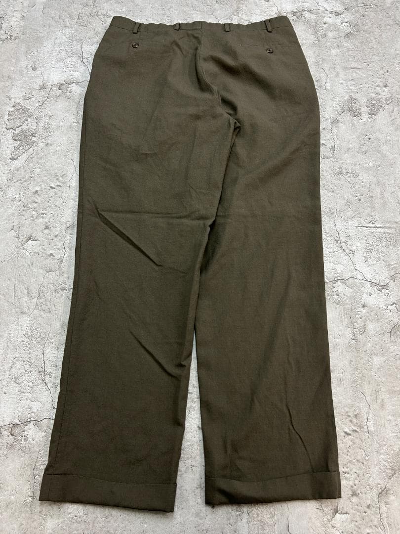 お*肉様 ローレンラルフローレン　２タック　プレッピー　スラックス　古着　カーキ