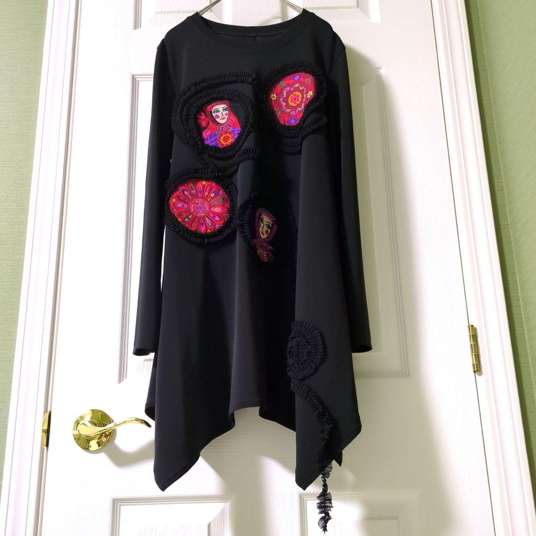 【専用】TOKUKO 1er VOL　チュニック　女性　お花　アップリケ　刺繍