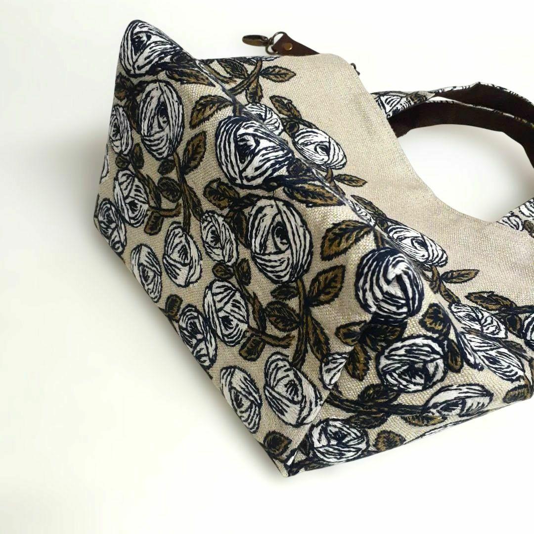 ミナペルホネン　 rosy beige マチが大きめトートバッグ