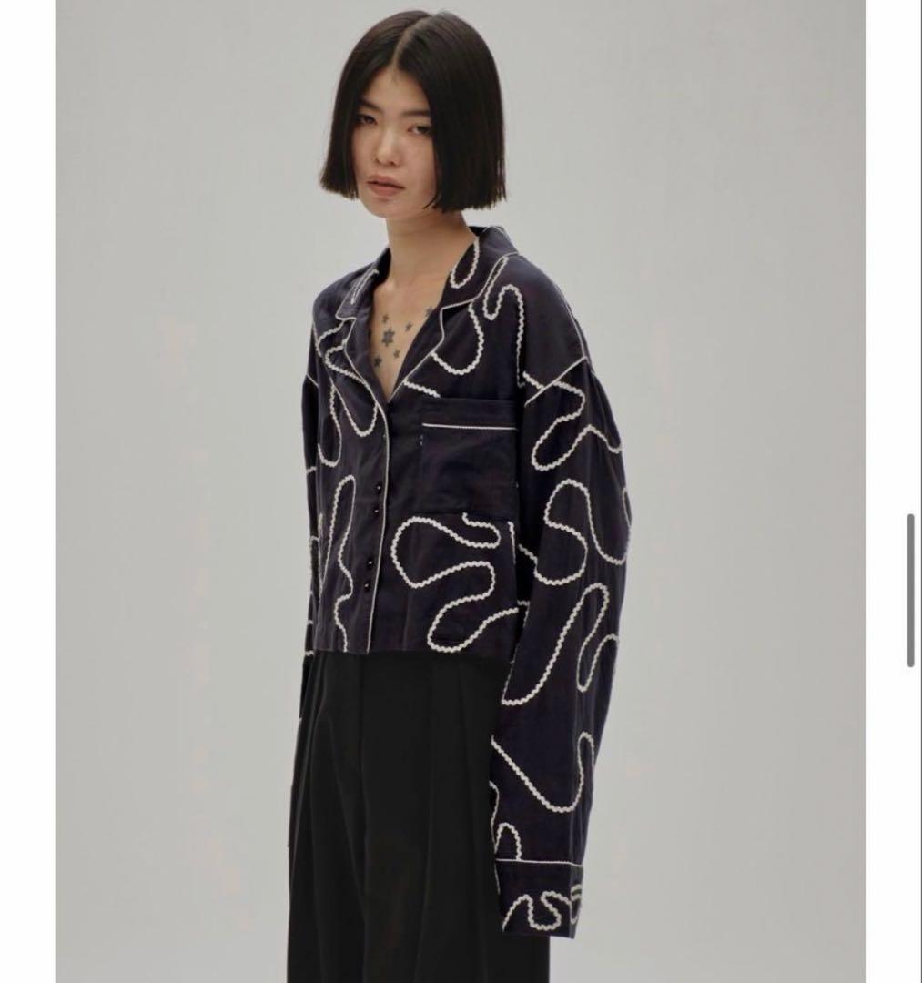 ［TODAYFUL］Embroidery Pajamas Shirts