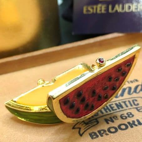 エスティローダー 練り香水 ソリッドパフューム スイカ 小物入れ 専用の箱付き