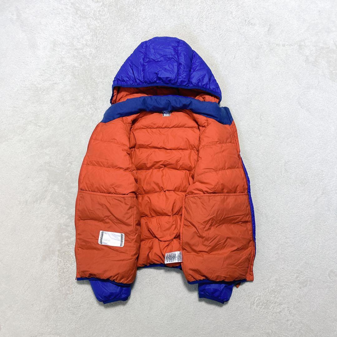 美品 mont-bell down jacket parka blue 収納袋付